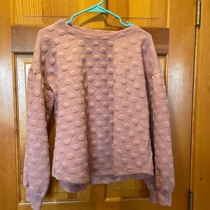 Blu pepper pink polka dot top